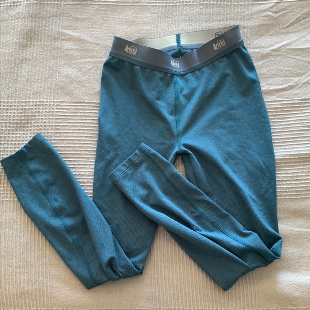 REI Blue Baselayer Leggings